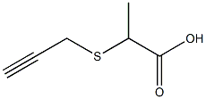 2-(prop-2-ynylthio)propanoic acid 化学構造式