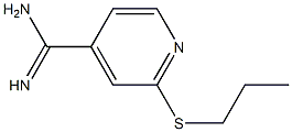 2-(propylsulfanyl)pyridine-4-carboximidamide,,结构式
