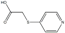 2-(pyridin-4-ylsulfanyl)acetic acid Struktur