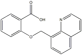 2-(quinolin-8-ylmethoxy)benzoic acid Structure