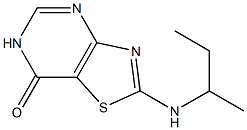 2-(sec-butylamino)[1,3]thiazolo[4,5-d]pyrimidin-7(6H)-one Struktur