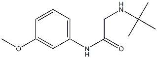 2-(tert-butylamino)-N-(3-methoxyphenyl)acetamide Structure