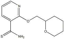 2-(tetrahydro-2H-pyran-2-ylmethoxy)pyridine-3-carbothioamide 化学構造式