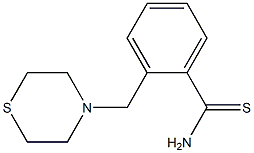 2-(thiomorpholin-4-ylmethyl)benzene-1-carbothioamide 结构式