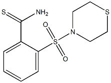 2-(thiomorpholine-4-sulfonyl)benzene-1-carbothioamide,,结构式