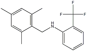 2-(trifluoromethyl)-N-[(2,4,6-trimethylphenyl)methyl]aniline|