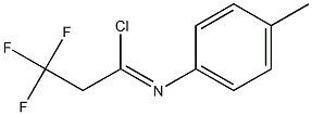 2,2,2-trifluoro-N-(4-methylphenyl)ethanecarbonimidoyl chloride 化学構造式