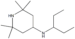 2,2,6,6-tetramethyl-N-(pentan-3-yl)piperidin-4-amine,,结构式