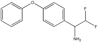 2,2-difluoro-1-(4-phenoxyphenyl)ethan-1-amine,,结构式