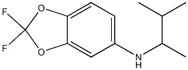 2,2-difluoro-N-(3-methylbutan-2-yl)-2H-1,3-benzodioxol-5-amine 结构式