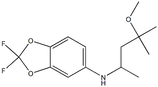 2,2-difluoro-N-(4-methoxy-4-methylpentan-2-yl)-2H-1,3-benzodioxol-5-amine Structure