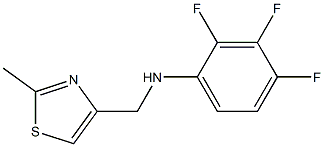 2,3,4-trifluoro-N-[(2-methyl-1,3-thiazol-4-yl)methyl]aniline Structure