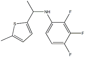 2,3,4-trifluoro-N-[1-(5-methylthiophen-2-yl)ethyl]aniline,,结构式