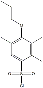 2,3,5-trimethyl-4-propoxybenzene-1-sulfonyl chloride Structure