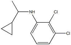 2,3-dichloro-N-(1-cyclopropylethyl)aniline,,结构式