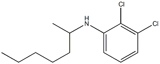 2,3-dichloro-N-(heptan-2-yl)aniline Struktur
