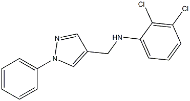 2,3-dichloro-N-[(1-phenyl-1H-pyrazol-4-yl)methyl]aniline Structure