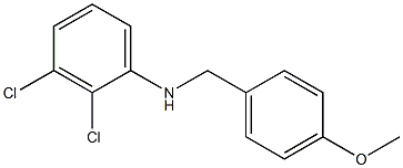 2,3-dichloro-N-[(4-methoxyphenyl)methyl]aniline Structure