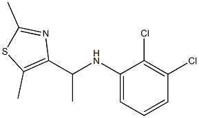 2,3-dichloro-N-[1-(2,5-dimethyl-1,3-thiazol-4-yl)ethyl]aniline Structure