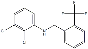 2,3-dichloro-N-{[2-(trifluoromethyl)phenyl]methyl}aniline Structure