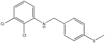 2,3-dichloro-N-{[4-(methylsulfanyl)phenyl]methyl}aniline 化学構造式