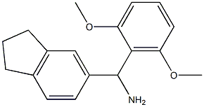 2,3-dihydro-1H-inden-5-yl(2,6-dimethoxyphenyl)methanamine|