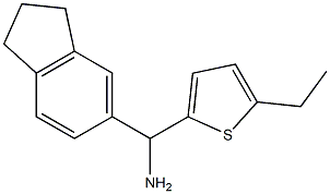 2,3-dihydro-1H-inden-5-yl(5-ethylthiophen-2-yl)methanamine|