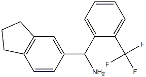 2,3-dihydro-1H-inden-5-yl[2-(trifluoromethyl)phenyl]methanamine,,结构式