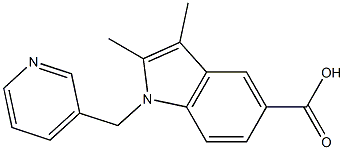 2,3-dimethyl-1-(pyridin-3-ylmethyl)-1H-indole-5-carboxylic acid