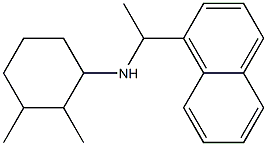 2,3-dimethyl-N-[1-(naphthalen-1-yl)ethyl]cyclohexan-1-amine 化学構造式
