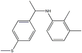 2,3-dimethyl-N-{1-[4-(methylsulfanyl)phenyl]ethyl}aniline,,结构式