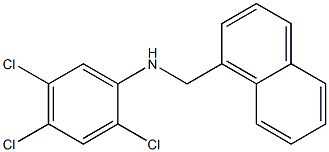 2,4,5-trichloro-N-(naphthalen-1-ylmethyl)aniline 结构式