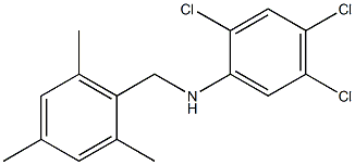 2,4,5-trichloro-N-[(2,4,6-trimethylphenyl)methyl]aniline Structure