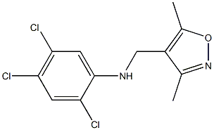 2,4,5-trichloro-N-[(3,5-dimethyl-1,2-oxazol-4-yl)methyl]aniline