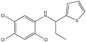 2,4,5-trichloro-N-[1-(thiophen-2-yl)propyl]aniline 结构式