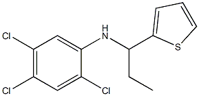 2,4,5-trichloro-N-[1-(thiophen-2-yl)propyl]aniline