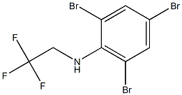 2,4,6-tribromo-N-(2,2,2-trifluoroethyl)aniline 结构式