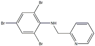 2,4,6-tribromo-N-(pyridin-2-ylmethyl)aniline Struktur