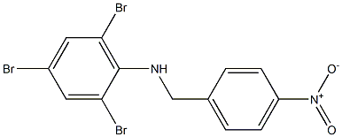 2,4,6-tribromo-N-[(4-nitrophenyl)methyl]aniline 化学構造式