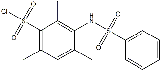 2,4,6-trimethyl-3-[(phenylsulfonyl)amino]benzenesulfonyl chloride