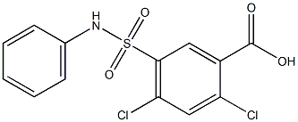 2,4-dichloro-5-(phenylsulfamoyl)benzoic acid