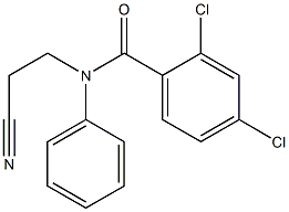 2,4-dichloro-N-(2-cyanoethyl)-N-phenylbenzamide Structure