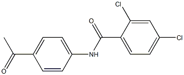 2,4-dichloro-N-(4-acetylphenyl)benzamide Structure