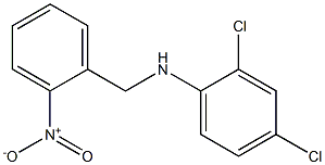 2,4-dichloro-N-[(2-nitrophenyl)methyl]aniline Structure