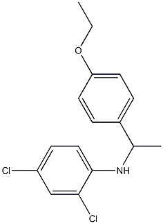 2,4-dichloro-N-[1-(4-ethoxyphenyl)ethyl]aniline,,结构式