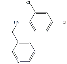 2,4-dichloro-N-[1-(pyridin-3-yl)ethyl]aniline 化学構造式