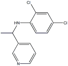 2,4-dichloro-N-[1-(pyridin-3-yl)ethyl]aniline Structure