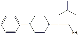 2,4-dimethyl-2-(4-phenylpiperazin-1-yl)pentan-1-amine Structure