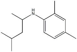 2,4-dimethyl-N-(4-methylpentan-2-yl)aniline 结构式