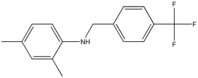 2,4-dimethyl-N-{[4-(trifluoromethyl)phenyl]methyl}aniline Structure